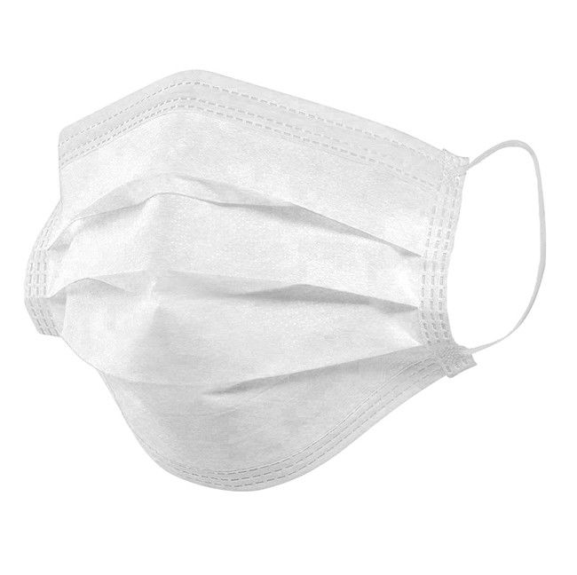 Masker Operasi Bernapas 3 Ply / 3 Ply Masker Wajah Non Woven Pencegahan Debu