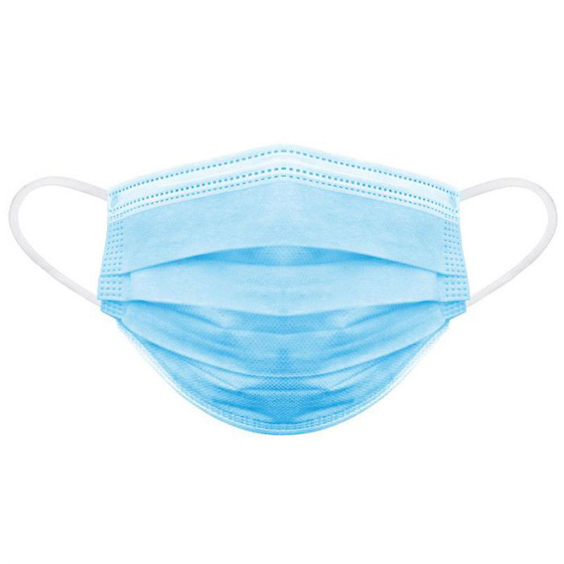 Kebersihan 3 Ply Masker Wajah Non Iritasi Perlindungan Debu Nyaman Memakai