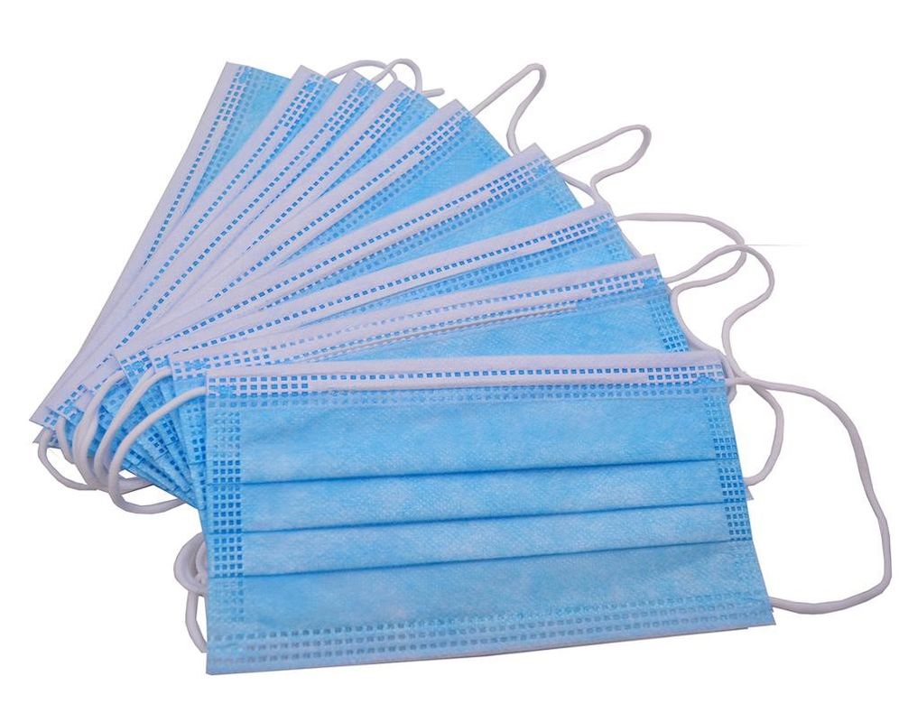 Masker Wajah Sekali Pakai 3 Ply Tanpa Iritasi Untuk Klinik Perawatan Kesehatan Salon Kecantikan