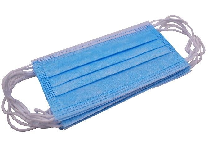 3 Layers Masker Wajah Non Woven Sekali Pakai Dengan Baik Ear Loop Elastis Memakai