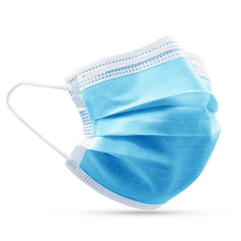 Masker Wajah Kain Non Woven Biru / Particulate Sanitary Pp Masker Non Woven