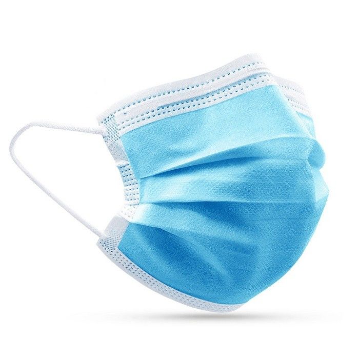 Masker Wajah Sekali Pakai Sangat Lembut / Masker Wajah Pengait Telinga Biru