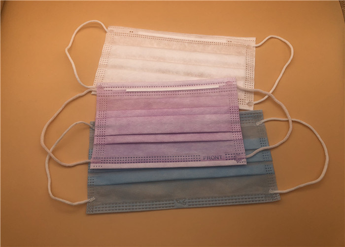 Masker Mulut Masker Medis Wajah Warna Biru Kapasitas Filtrasi Tinggi