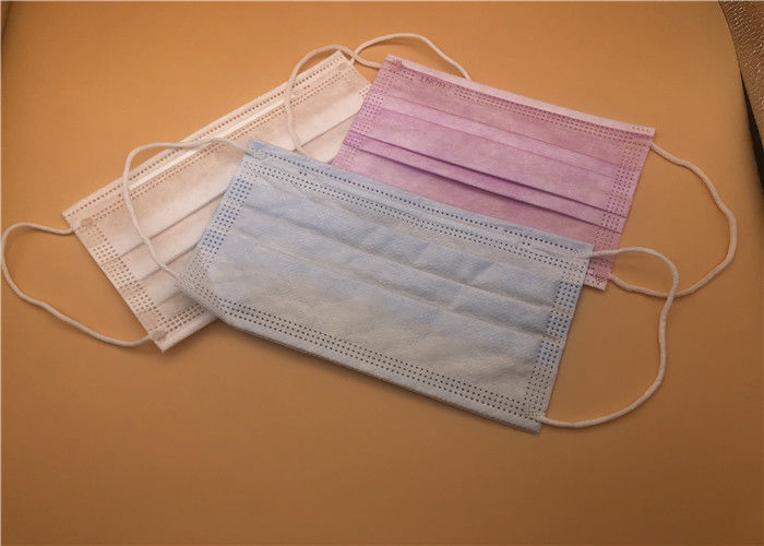 Nose Bar Disposable Face Mask Untuk Perlindungan Kuman / Disposal Clinical Mouth Mask