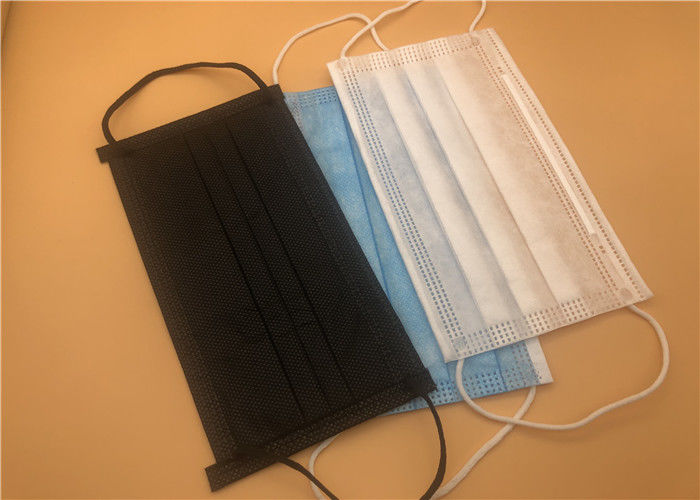 3 Ply Pengait Telinga Sekali Pakai Masker Mulut Kain Non Woven Efisiensi Filtrasi Tinggi