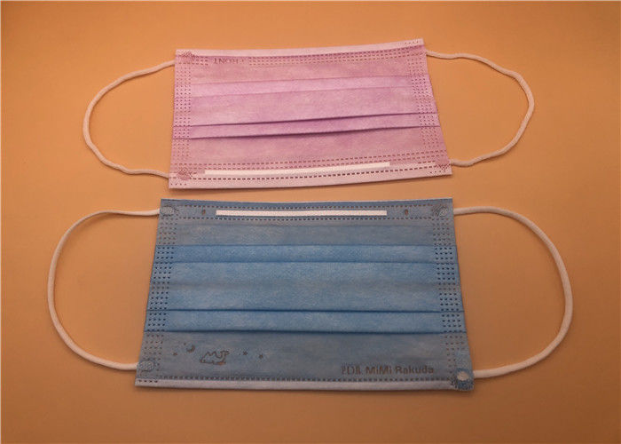 Masker Wajah Non Woven Sekali Pakai yang Disesuaikan / Masker Pengait Telinga Sekali Pakai