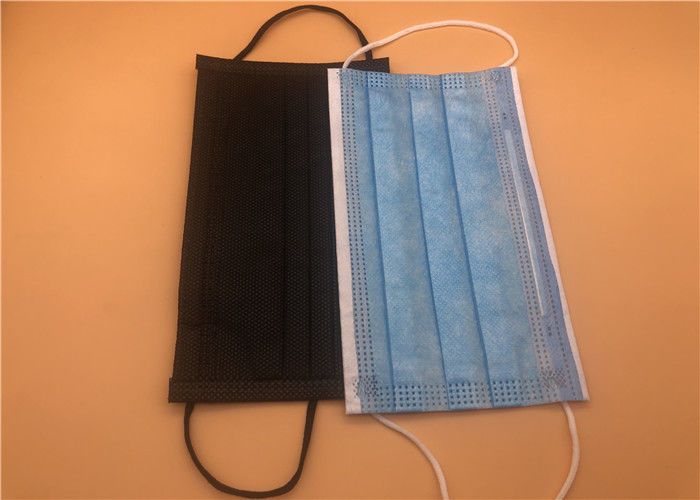 Masker Wajah Non-anyaman Non Iritasi / Topeng Biru Hypoallergenic Disposable