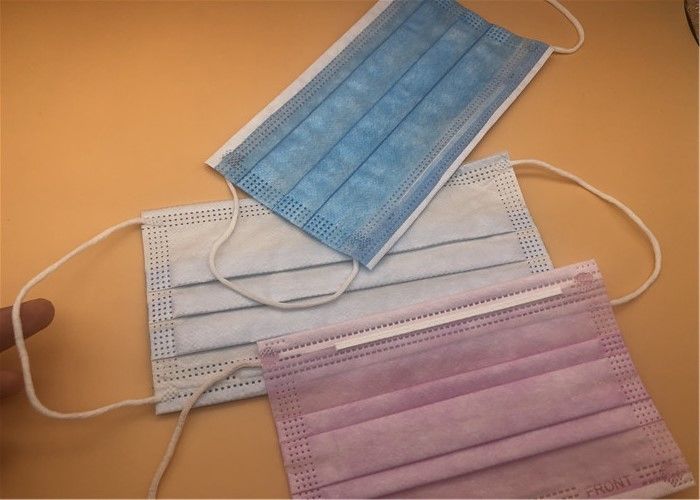 Antivirus 3 Ply Masker Sekali Pakai Non Woven / Masker Wajah Non Woven Kain Biru