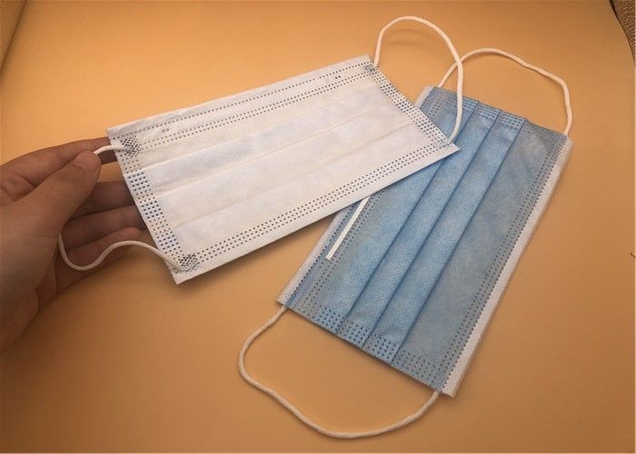 Antivirus 3 Ply Masker Sekali Pakai Non Woven / Masker Wajah Non Woven Kain Biru