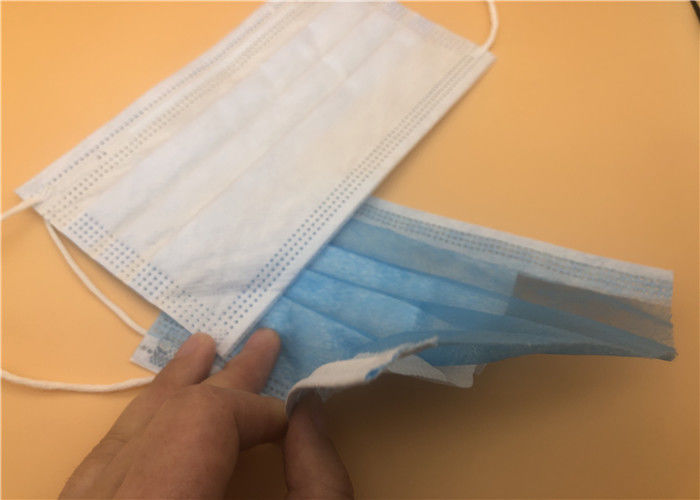 Masker Wajah Sekali Pakai Non Woven Bernapas / Masker Polusi Sekali Pakai Tidak Beracun