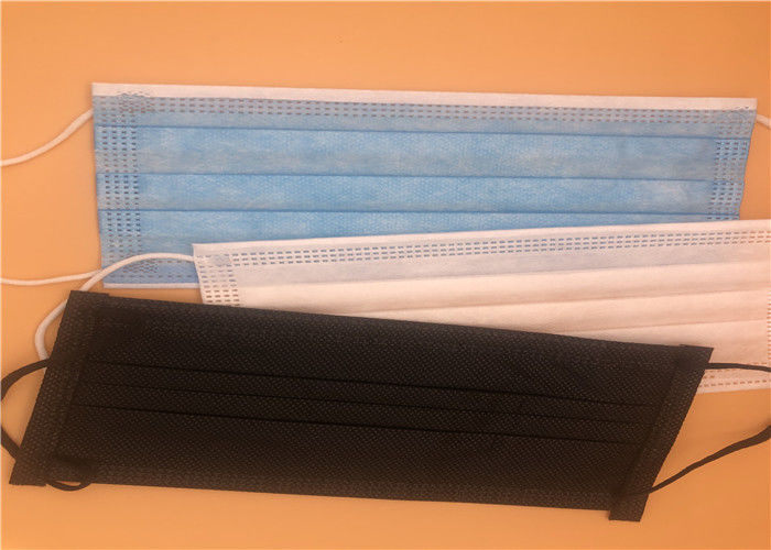 3 Ply Face Mask Bedah Sekali Pakai Non Woven Melt Blown Spunbond Ringan