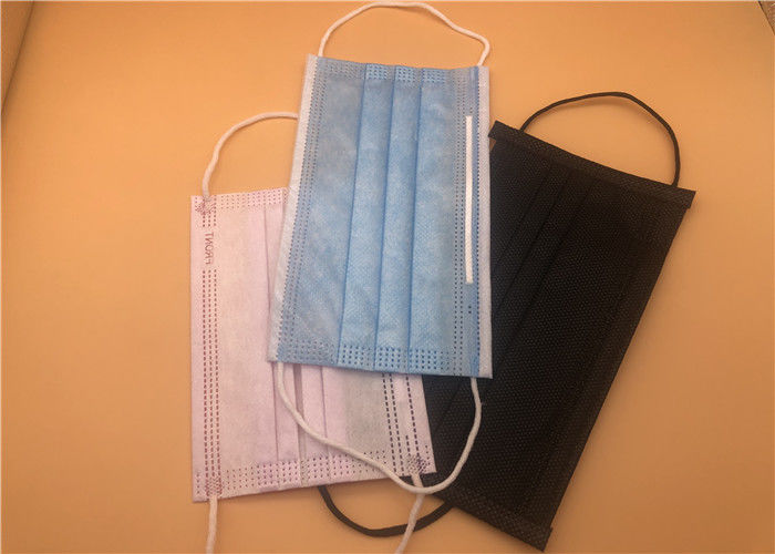 Kain Non Woven 3 Ply Masker Bedah / Masker Mulut Bedah Tidak Beracun