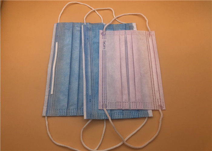 Masker Bedah 3 Ply Tahan Lama Sekali Pakai Untuk Virus Isolasi Pencegahan Debu