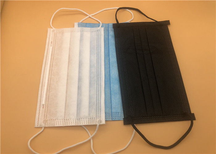 Kebersihan 3 Ply Masker Wajah Non Iritasi Perlindungan Debu Nyaman Memakai