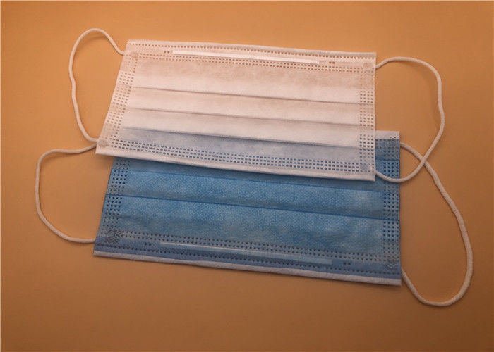 Masker Operasi Bernapas 3 Ply / 3 Ply Masker Wajah Non Woven Pencegahan Debu