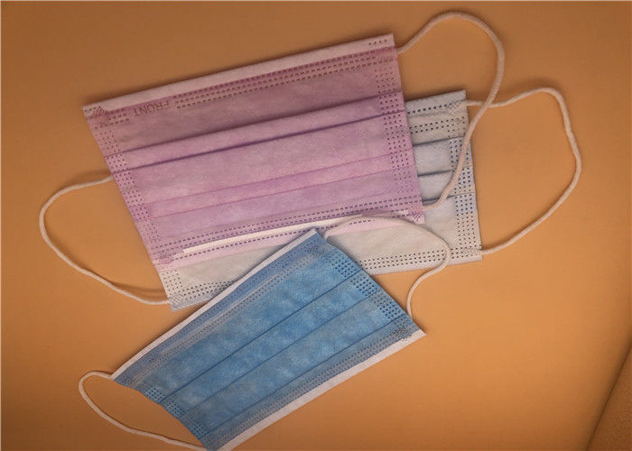 Antibakteri 3 Ply Masker Wajah Bedah Elastis Telinga Lingkaran Mulut Penutup Pelindung