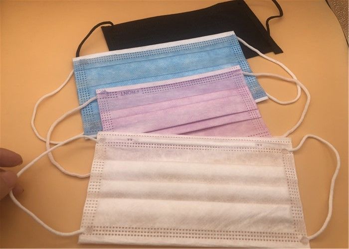 Masker Bedah Steril 3 Ply Keselamatan Pelindung Anti Polusi Efisiensi Filtrasi Tinggi