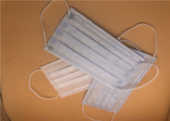 Bebas Serat Cairan Tahan 3 Ply Masker Bedah Hidung Melindungi Breathability Tinggi