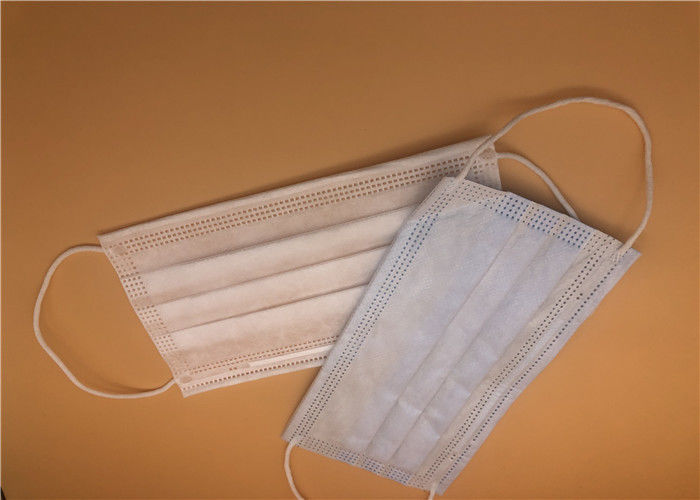 Bebas Serat Cairan Tahan 3 Ply Masker Bedah Hidung Melindungi Breathability Tinggi
