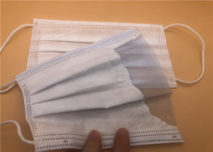 Masker Medis Sekali Pakai Rumah Sakit / Masker Wajah Ahli Bedah Hypoallergenic CE FDA