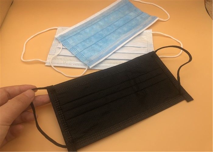 3 Layers Masker Wajah Non Woven Sekali Pakai Dengan Baik Ear Loop Elastis Memakai