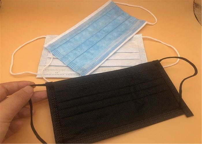 3 Layers Masker Wajah Non Woven Sekali Pakai Dengan Baik Ear Loop Elastis Memakai